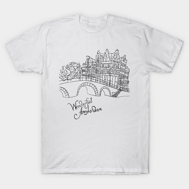 Amsterdam canal T-Shirt by kavalenkava